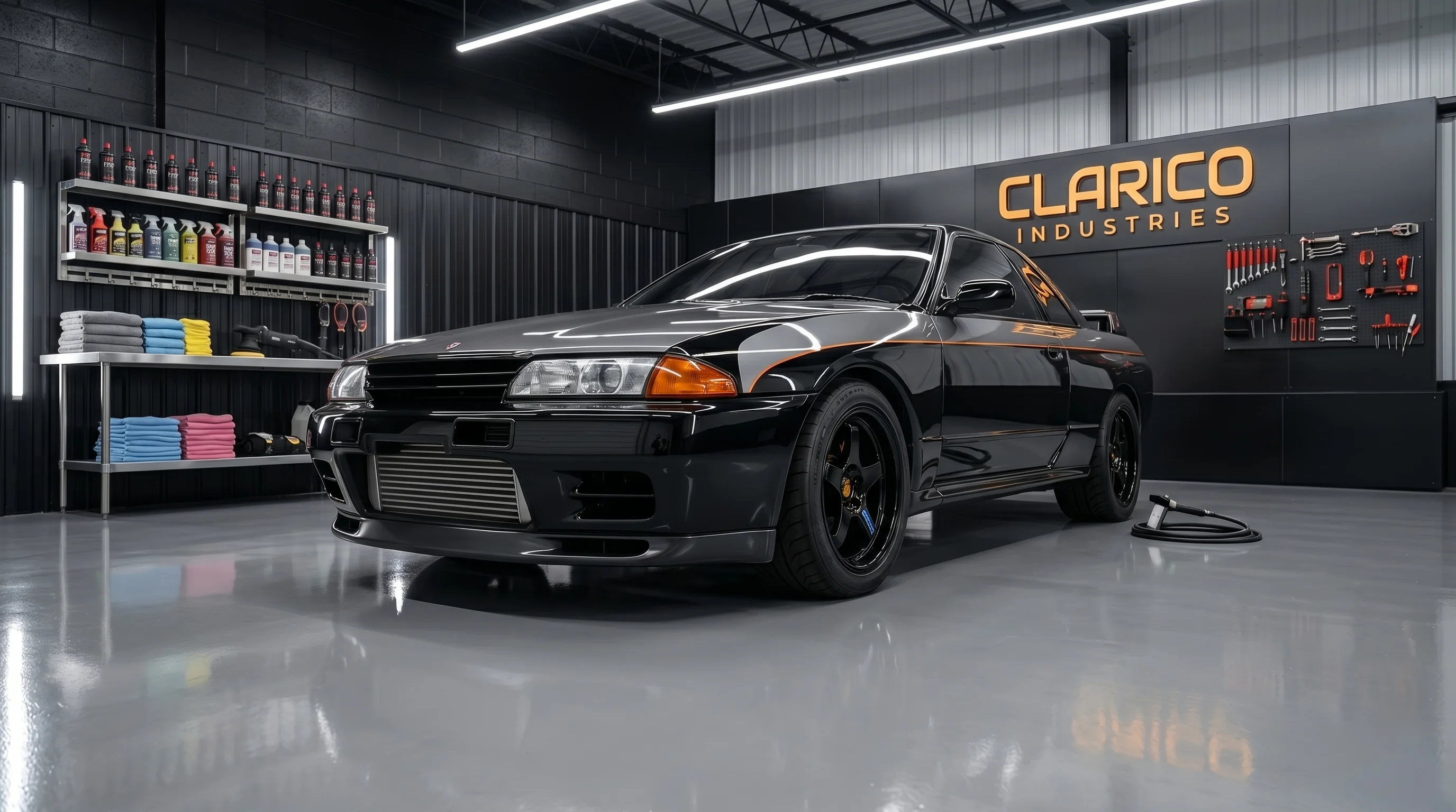 Professional ceramic coating application at Clarico Industries